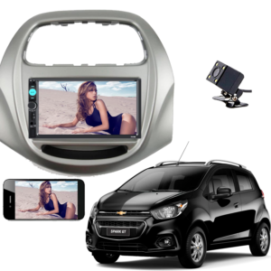 Radio 2 DIN con Adaptador y Camara Para Chevrolet Spark 2018, 2019, 2020